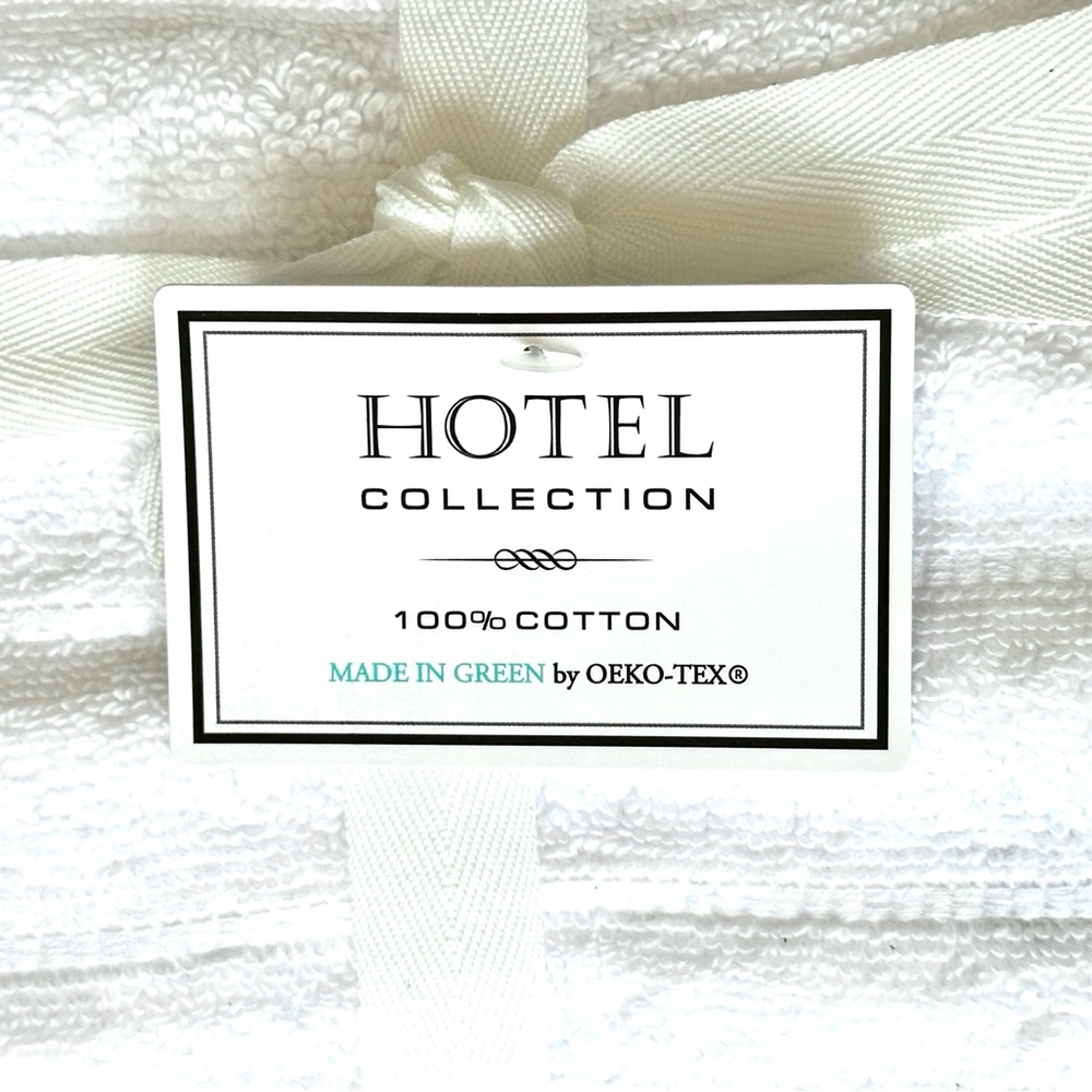 Hotel Collection 2 Pc Hand Towels Bathroom 100% Cotton SUSTAINABLY MADE NEW!!! - Picture 2 of 6